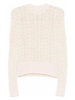 Maglione in cotone beige leggero