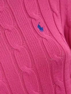 Maglione via cavo con logo