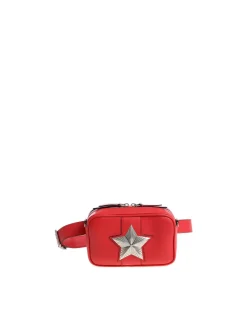 Marsupio in pelle rossa
