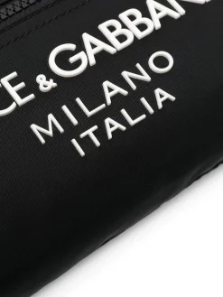 Marsupio in tessuto con logo frontale