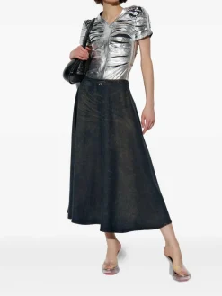 Maxi gonna blu blu navy `de -nie-s`