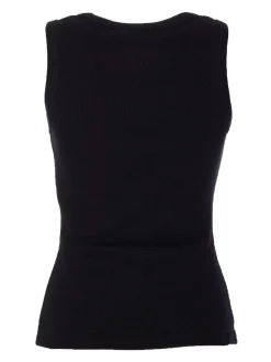 McQueen Black Logo Top