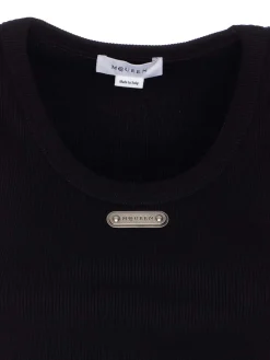 McQueen Black Logo Top