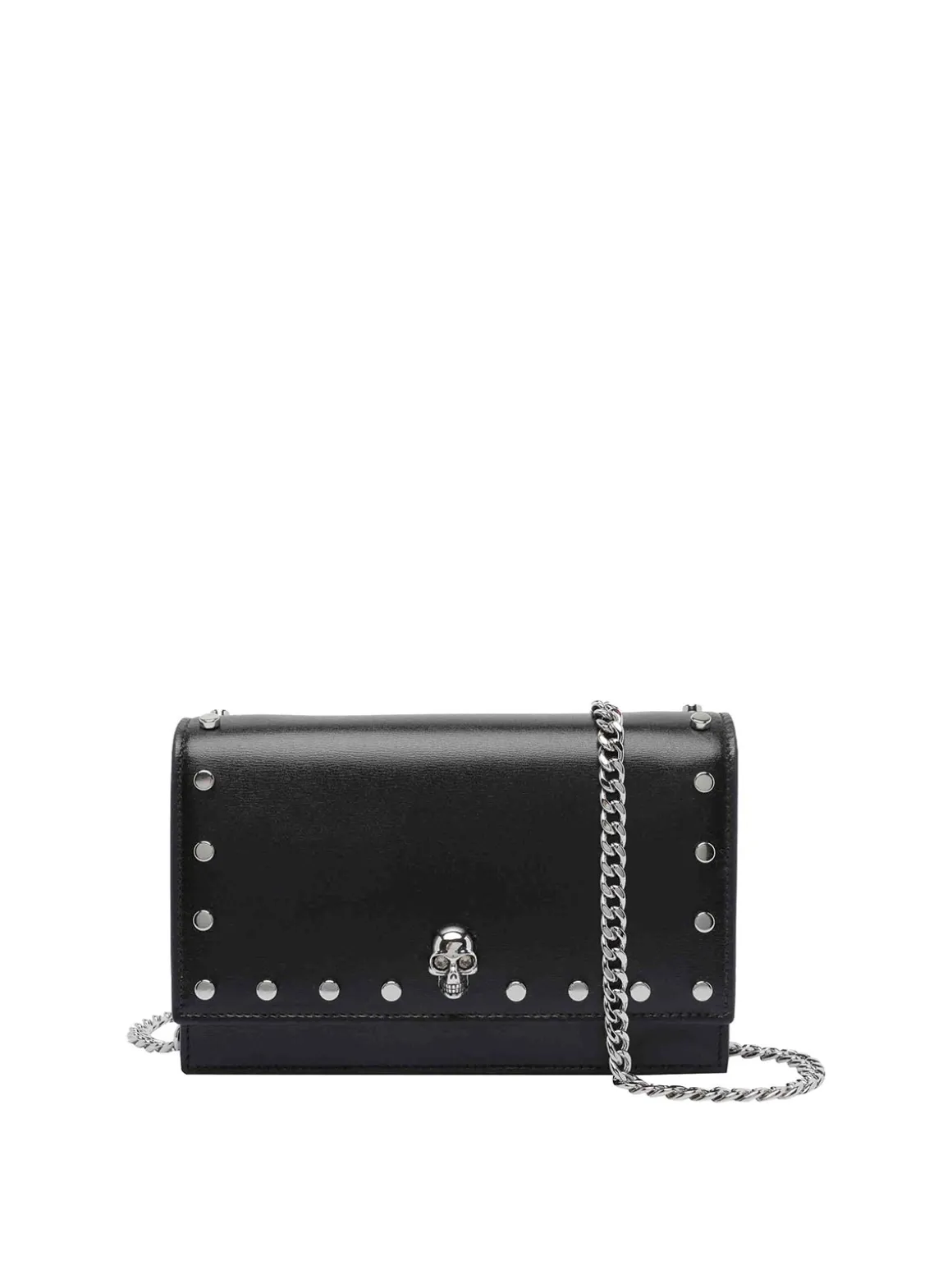 McQueen Black Small Skull Crossbody Borsa