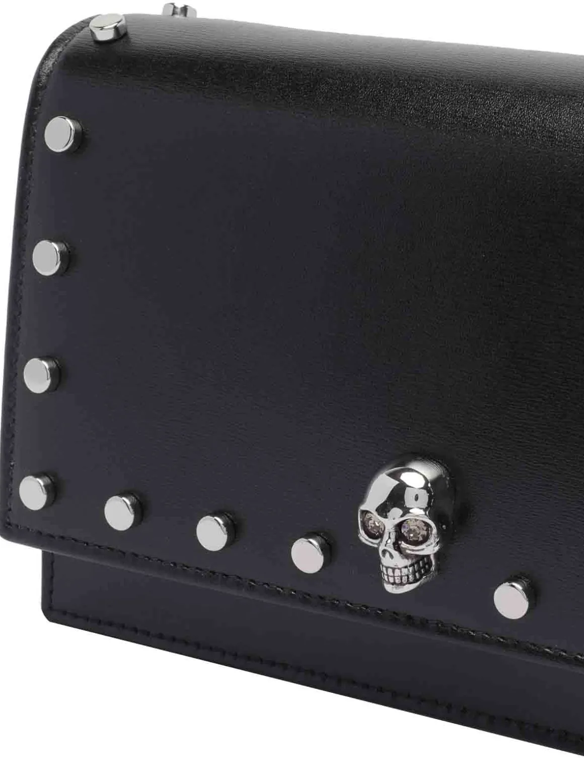 McQueen Black Small Skull Crossbody Borsa
