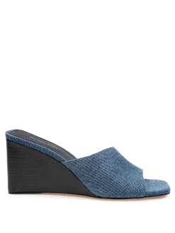 Merriam Wedge in tessuto jeans