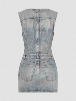 Mini abito denim