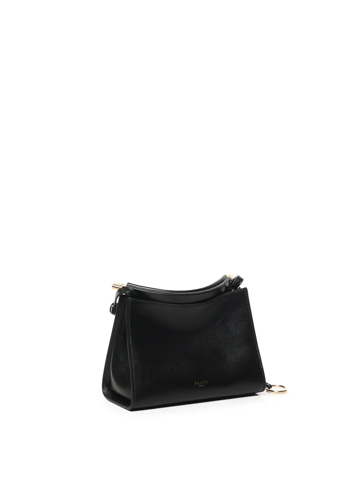 Mini borsa a clic in pelle