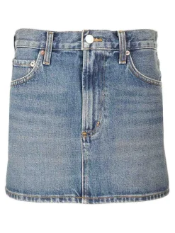 Mini gonna in denim