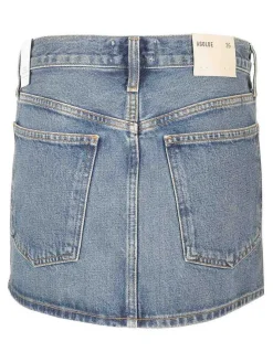 Mini gonna in denim