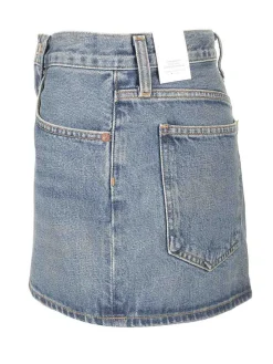 Mini gonna in denim