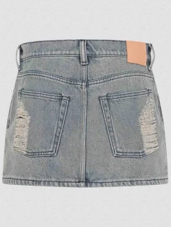 Mini gonna in denim