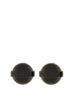 Mini orecchino lecca-lecca nero lucido