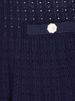 Mini Vestito blu a fiore