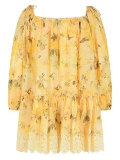Mini Vestito di cotone giallo