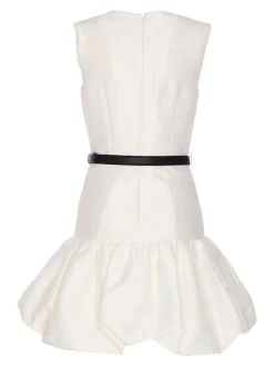 Mini Vestito di taffeta bianco