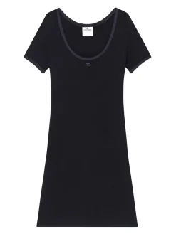 Mini Vestito a contrasto olistico