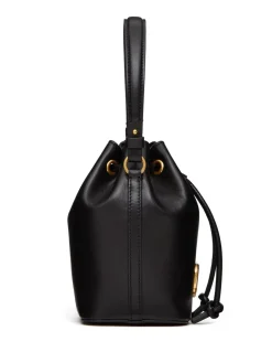 Mini Vlogo Signature Leather Borse