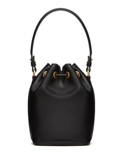 Mini Vlogo Signature Leather Borse