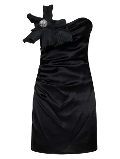 Minidress bustier satinato