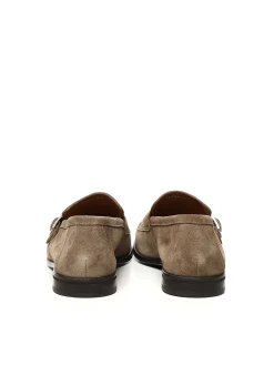Mocassina in pelle a doppia fibbia