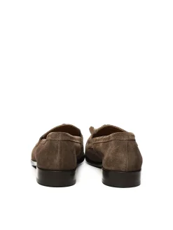 Mocassina in pelle scamosciata