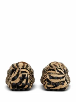 Mocassini Gommino con motivo Zebra
