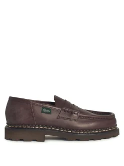 Mocassini in pelle marrone remi