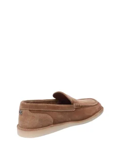 Mocassini in pelle scamosciata