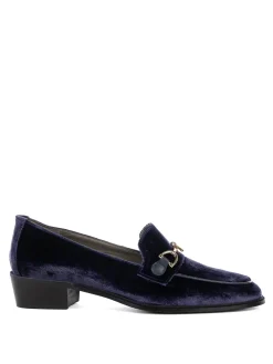 Mocassino Axel Blu Navy In Velluto