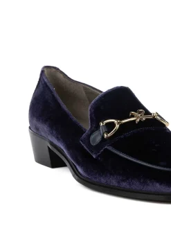 Mocassino Axel Blu Navy In Velluto