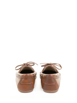 Mocassino Da Barca Donna Marrone In Pelle