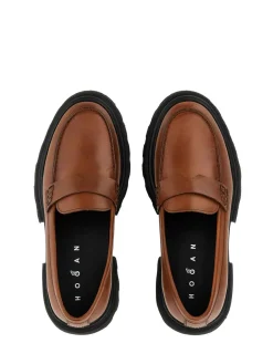 Mocassino H674 Cognac In Pelle