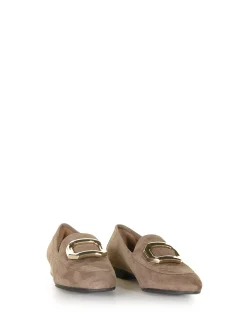 Mocassino in camoscio Beige