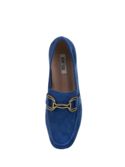 Mocassino in camoscio Blu