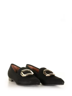 Mocassino in camoscio Nero