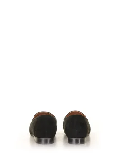 Mocassino in camoscio Nero