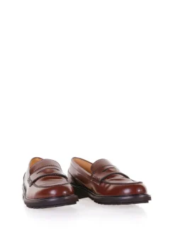 Mocassino In Pelle Bordeaux