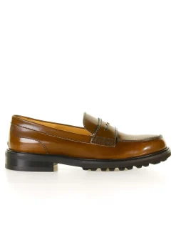 Mocassino In Pelle Marrone