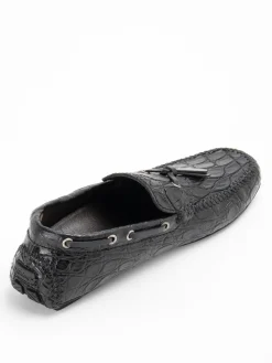 Mocassino in pelle nera