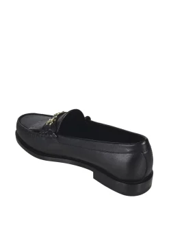 Mocassino Luco nero con frange