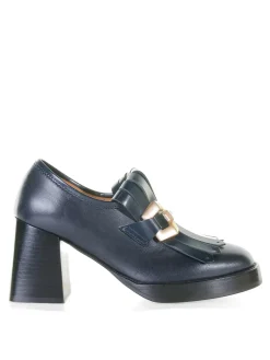 Mocassino Lya In Pelle Blu