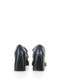 Mocassino Lya In Pelle Blu