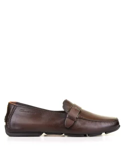 Mocassino Marrone In Pelle