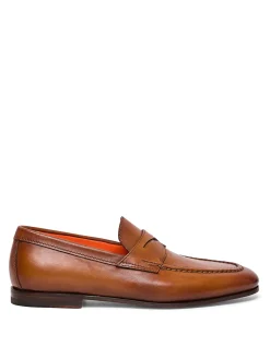 Mocassino Marrone In Pelle