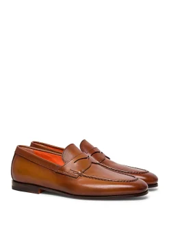 Mocassino Marrone In Pelle