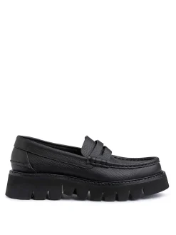 Mocassino Nero In Pelle