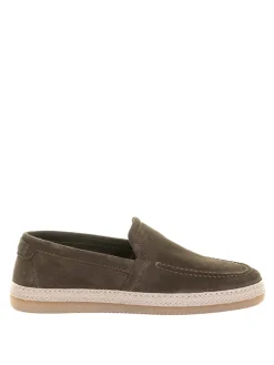 Mocassino Oliva Uomo In Suede