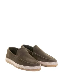 Mocassino Oliva Uomo In Suede