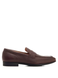 Moccasina in pelle martellato